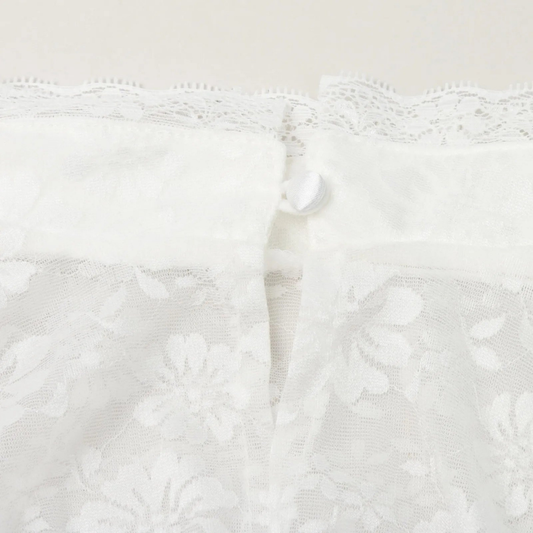 Damen Hochgeschlossene Dirndl-Bluse aus Spitze - Hildegard