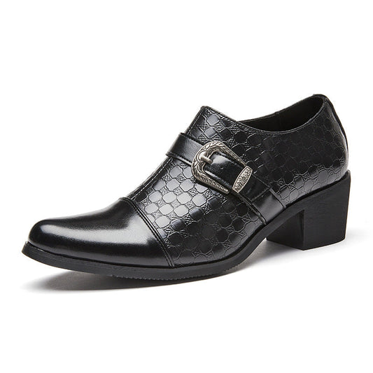 Herrenschuhe mit seitlichem Reißverschluss und Schnalle - Mirex