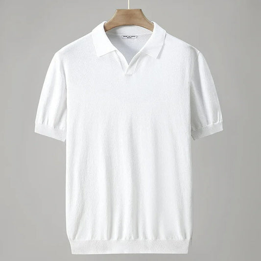 Anthon - Gestricktes Poloshirt