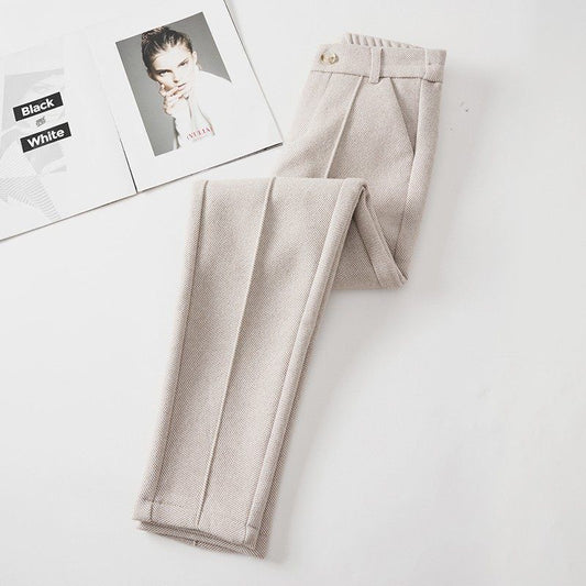 Warme Damenhose mit Woll-Effekt - Annelise