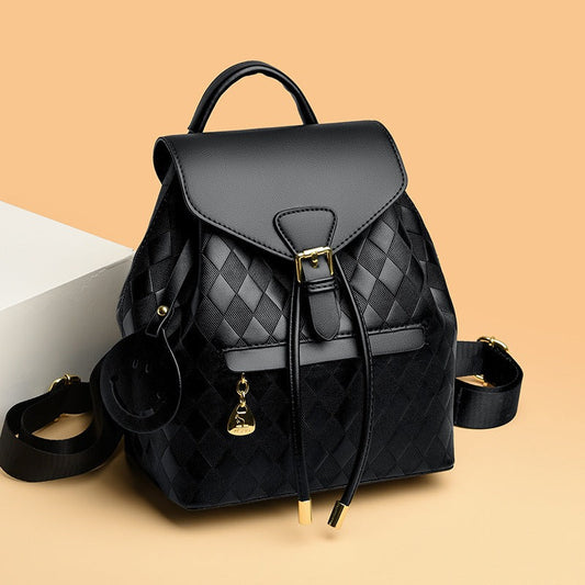 Zweifarbiger Rucksack aus geflochtenem Kunstleder - Clarys