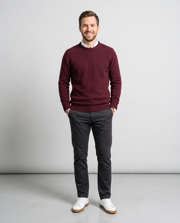 Herren Rundhalspullover