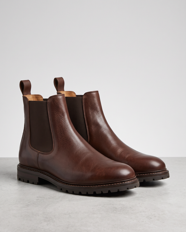 Herrenschuhe – braune Chelsea Boots