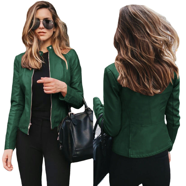 Lederjacke mit zeitloser Optik und modischem Look