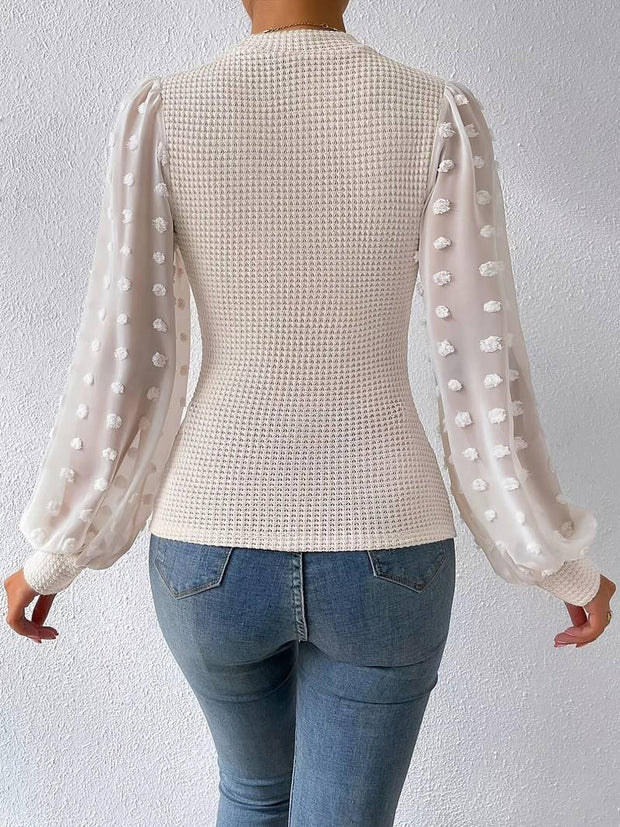 Mila Häkelbluse Damen – Elegant und Raffiniert