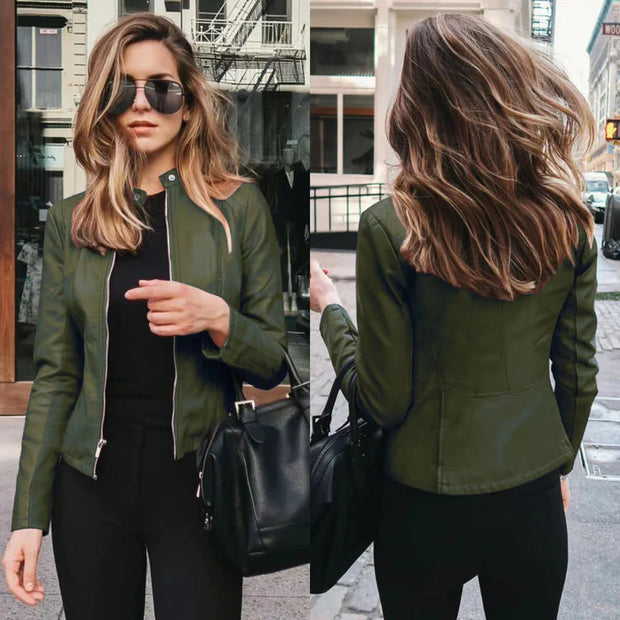 Lederjacke mit zeitloser Optik und modischem Look