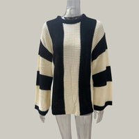 Selene - Strickpullover mit kontrastierendem Muster