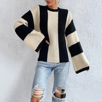 Selene - Strickpullover mit kontrastierendem Muster