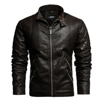 Herren Bikerjacke mit Reißverschluss - Bravik