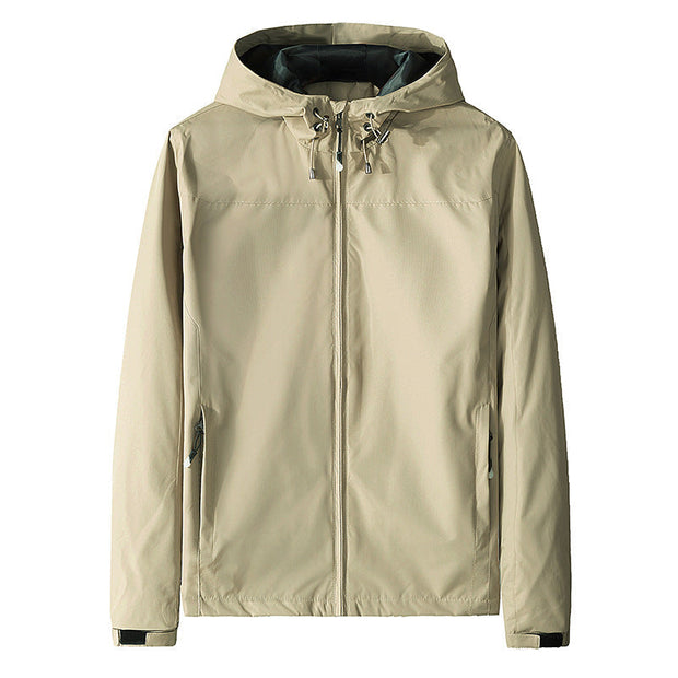 Herren Windjacke mit Kapuze und Reißverschluss - Elvan