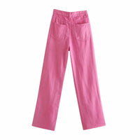 Damenjeans mit geradem Bein und hoher Taille - Neriva