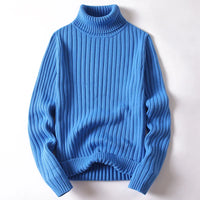 Sander - Rollkragenpullover Mann Uni & Gestreift