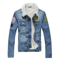 Herren Jeansjacke mit gefüttertem geradem Schnitt - Darnel