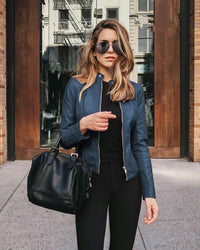Lederjacke mit zeitloser Optik und modischem Look