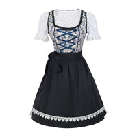 Damen Moderne Blau Oktoberfest Dirndl Kleid - Annemarie