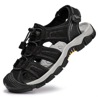Herren Outdoor Sandalen braun atmungsaktives Leder - Dakar