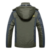 Wasserdichte gefütterte Herrenjacke mit Kapuze - Cavalieri