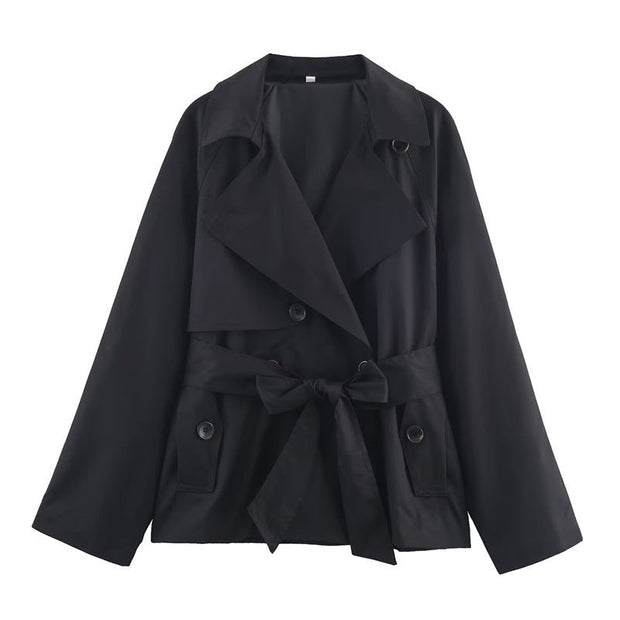Locker sitzender kurzer Damen-Trenchcoat - Elayne