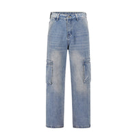 Gerade Utility-Cargo-Jeans für Männer - Falko