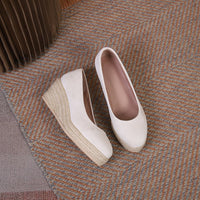 Damen Plateauschuhe mit geflochtener Sohle im Espadrille-Stil - Élodie