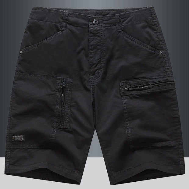 Gerade Herren-Cargo-Shorts mit Reißverschluss - Elias