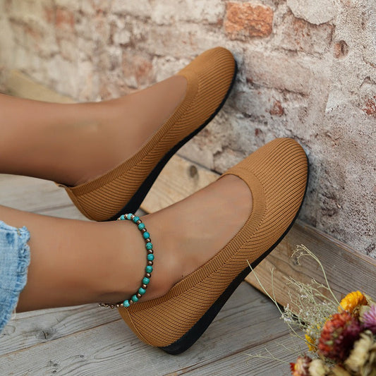 Flexible Damen-Turnschuhe aus Strick mit lässigem Stil - Renata