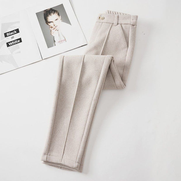 Warme Damenhose mit Woll-Effekt - Annelise
