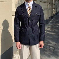 Enzo - Wintermantel mit Schneiderkragen, Haute Couture