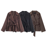 Locker sitzender kurzer Damen-Trenchcoat - Elayne