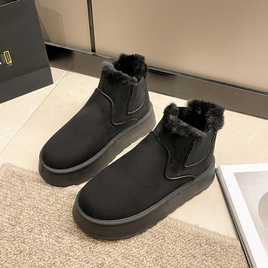 Winterstiefeletten für Damen mit flauschigem Futter - Maivelle
