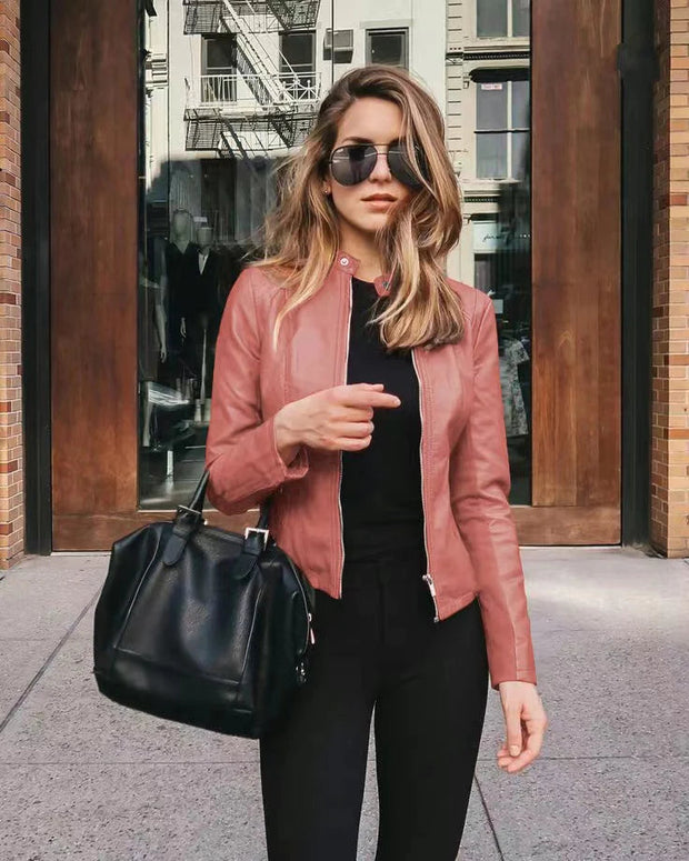 Lederjacke mit zeitloser Optik und modischem Look