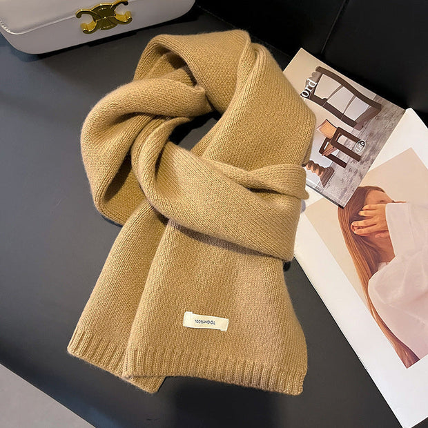 Strickschal für Frauen aus natürlicher Wolle - Ingrid