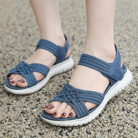 Orthopädische Damensandalen mit elastischen Laufriemen - Valery