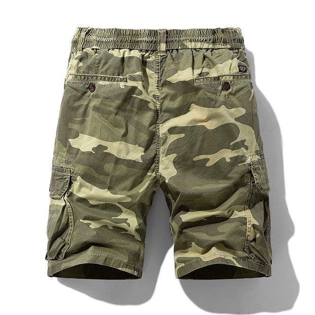 Tarnfarbene Cargo-Shorts mit Seitentaschen für Männer - Carson