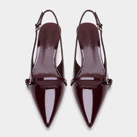 Damen Schuhe mit spitzem Absatz und Hardware-Riemen - Solène