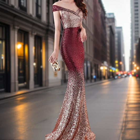 Aleah - Begehrenswertes Pailletten-Abendkleid
