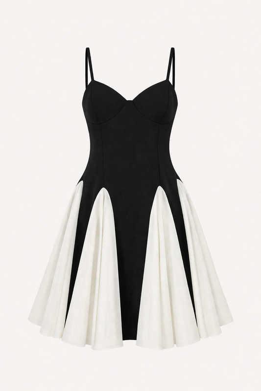 Kurzes elegantes Damen Sommer Party Kleid - Amalia
