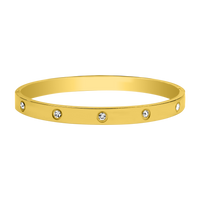 Element Stone Armreifen 18K Vergoldet