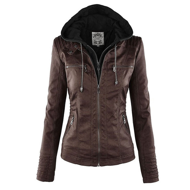 Kunstlederjacke aus veganem Material