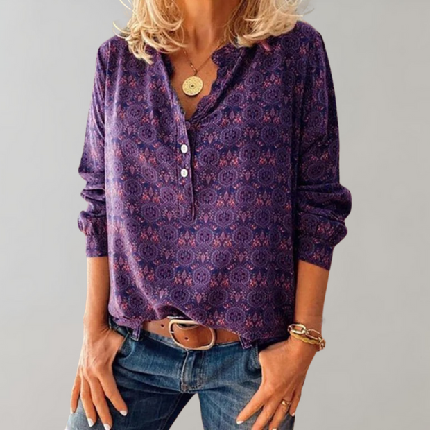 Fabi - Vintage Komfortable Bluse