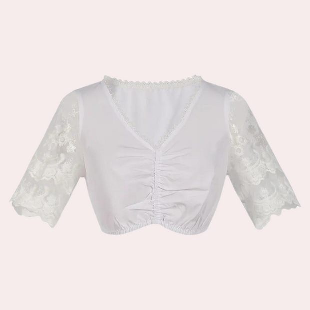 Dirndl Damen Grün Edelweiß Stickerei - Andrina
