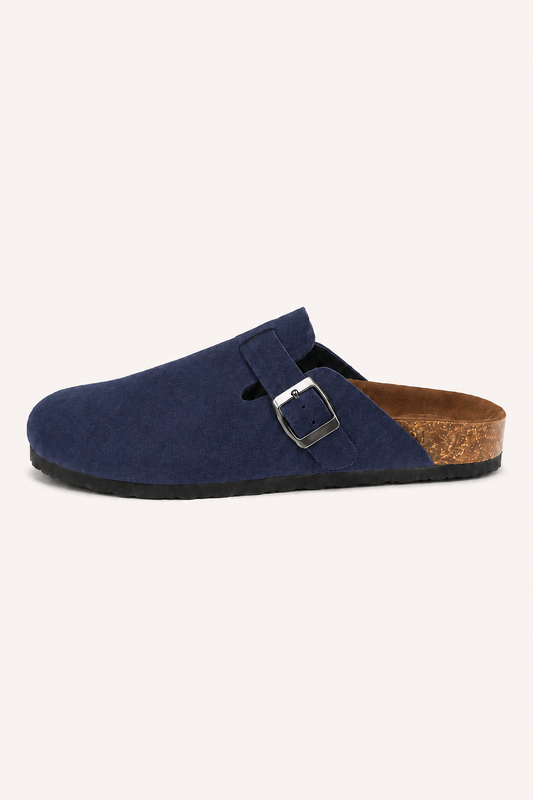 Geschlossene Unisex-Clogs mit verstellbarem Riemen, seitlicher Schnalle und offener Ferse – Hartmut