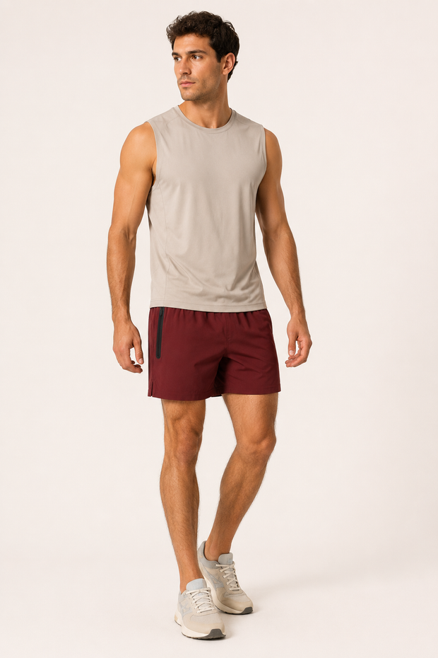 Sportshorts für Herren mit Tasche und Reißverschluss – Gaspar