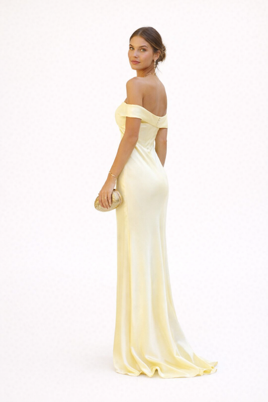 Langes schulterfreies Partykleid für Frauen - Lea