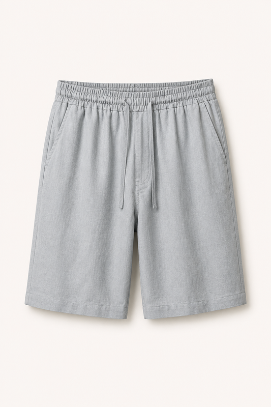 Herren Bermudashorts aus Leinen mit Gummizug - Levin