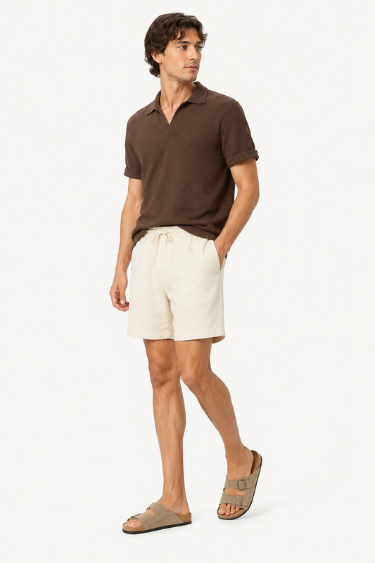Lässige Herren Bermudashorts mit elastischem Bund und Kordelzug - Tarma