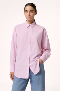 Oversize Damenbluse mit langen Ärmeln und geradem Schnitt - Livia