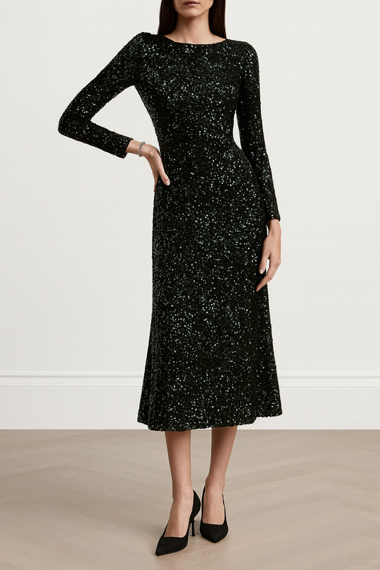 Damen Partykleid mit Pailletten - Elissa