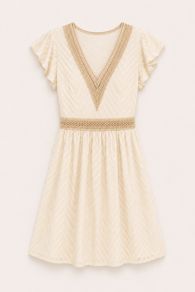Boho-Sommerkleid für Damen mit kurzen Ärmeln – Maja