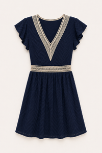 Boho-Sommerkleid für Damen mit kurzen Ärmeln – Maja